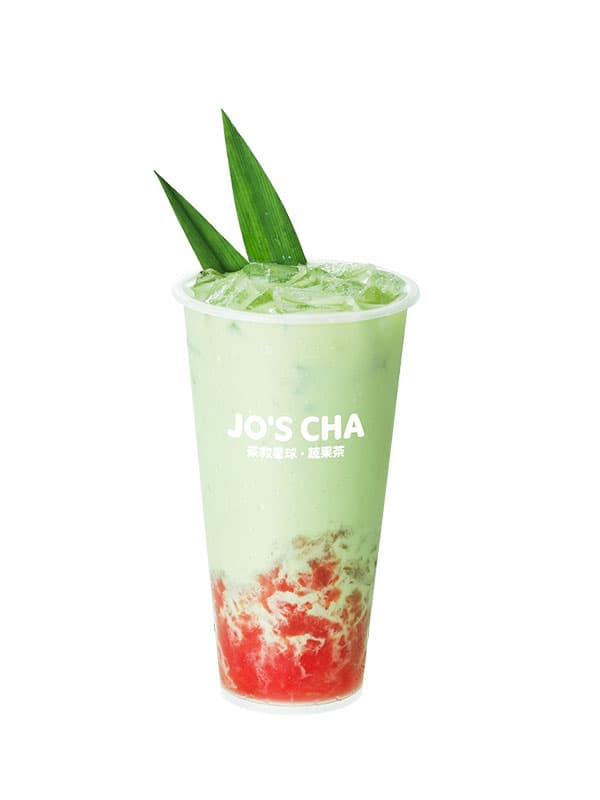 Watermelon & Pandan Iced Milk